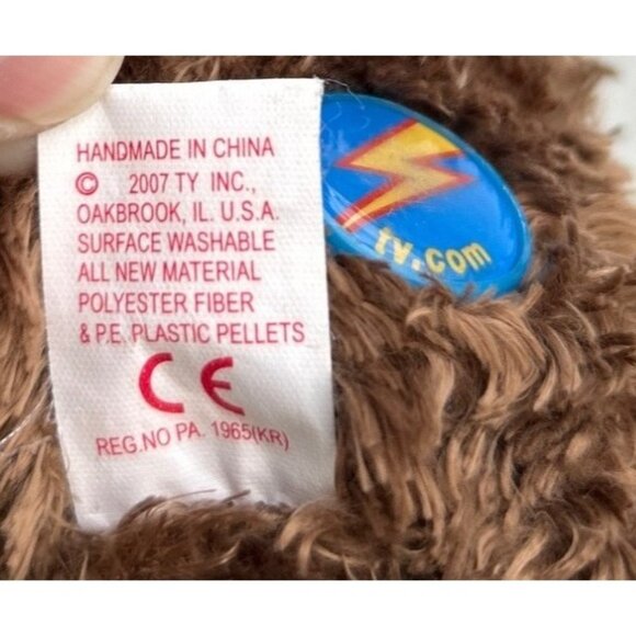 Vines, a Ty Beanie Babies 2007 Monkey Plush Toy 2.0 Collection - Picture 5 of 6